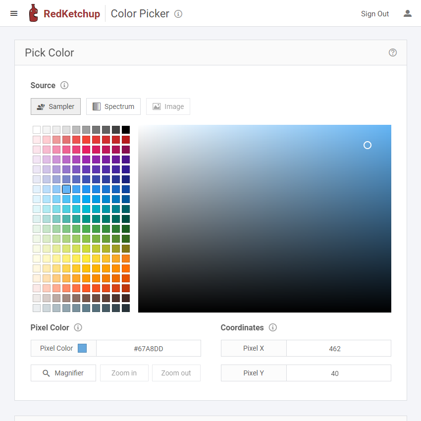 html color picker ffrom image