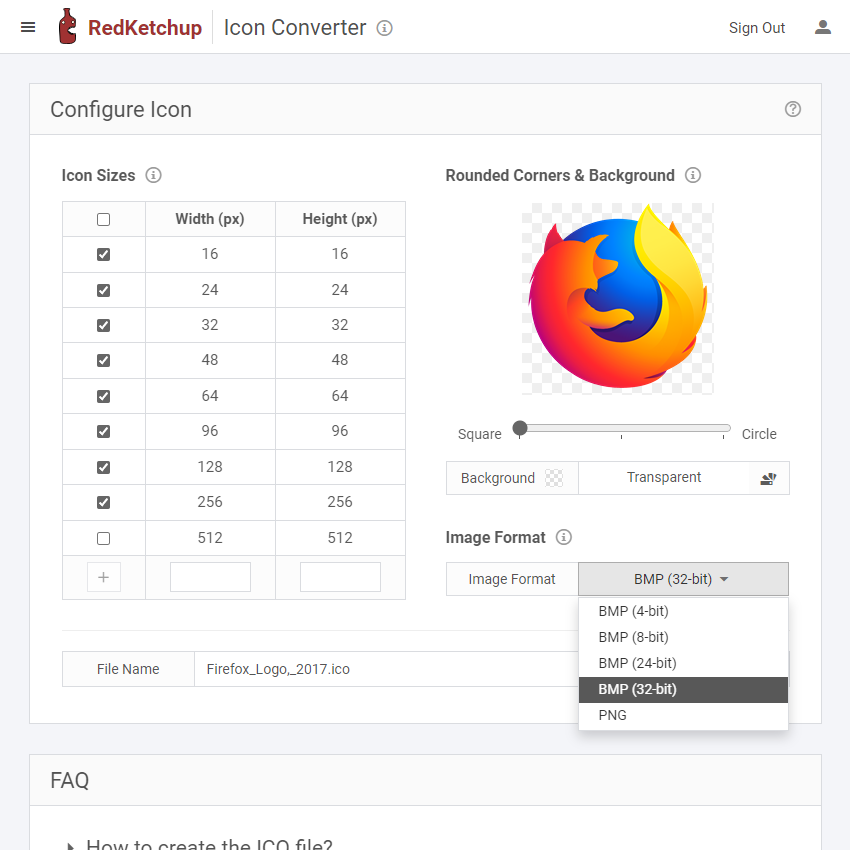 Icon Converter - Create ICO from Image Online | RedKetchup