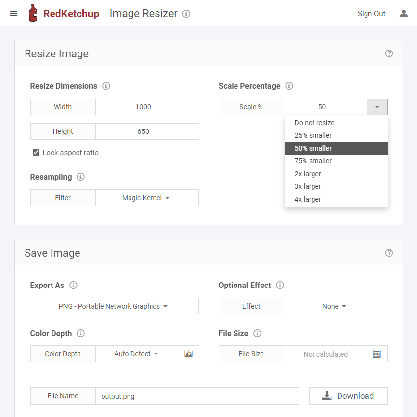 Image Resizer Crop Resize Image Online RedKetchup