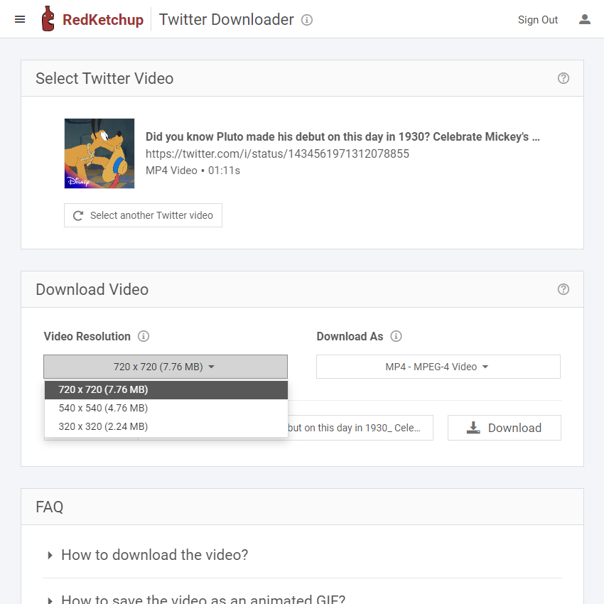 Twitter Downloader - Save Videos, GIFs, Images